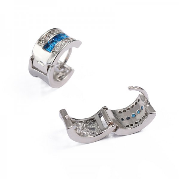 Women's Zircon Blue Vintage Earrings Fashion Jewelry