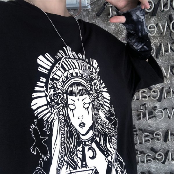 Diablo Printed Loose Short Sleeve T-shirt For Men And Women