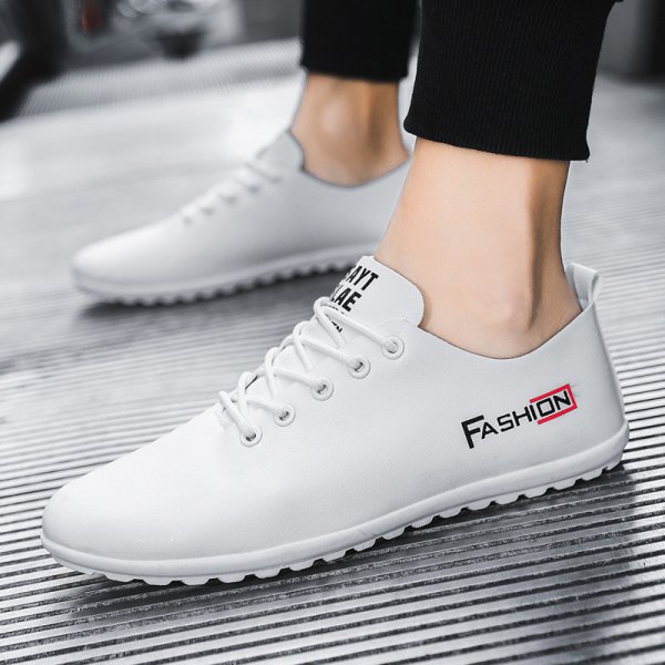 Peas Shoes  New White Shoes  Trendy Leather Shoes  British Style Casual Shoes