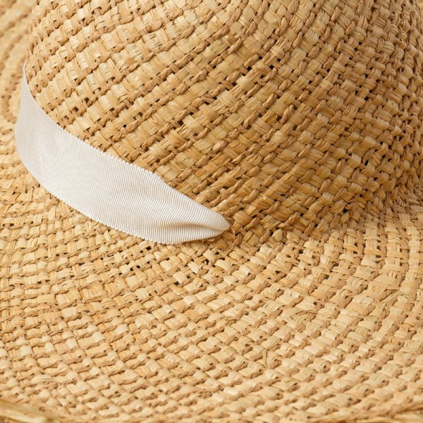 New Raffia And Papyrus Blended Woolen Fringed Straw Hat With Big Brim