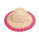 Women's Big Brim Shade Sunscreen Color Matching Raffia Hat