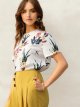 Hot Sale Women's New Short Sleeve Fashion Floral Printed Casual T-Shirt