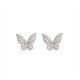 Super Flash Butterfly Zircon Earrings